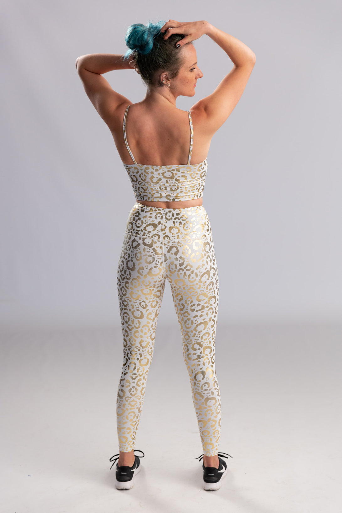 Golden Cheetah Raw Leggings